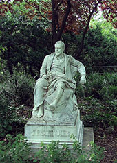 Das Schindler-Denkmal im Stadtpark von Edmund Hellmer