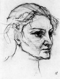 Alma Mahler Zeichnung