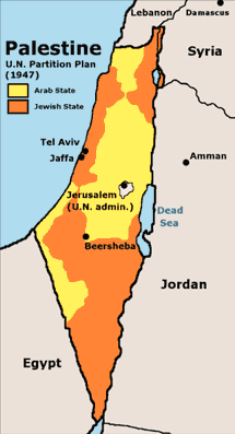 UN Partition Plan For Palestine 1947