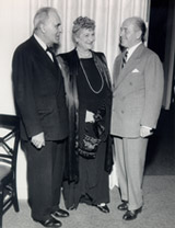 Alma mit Bruno Walter und Eugene Ormandy (1948)