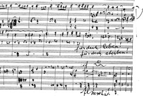 Mahler Partitur